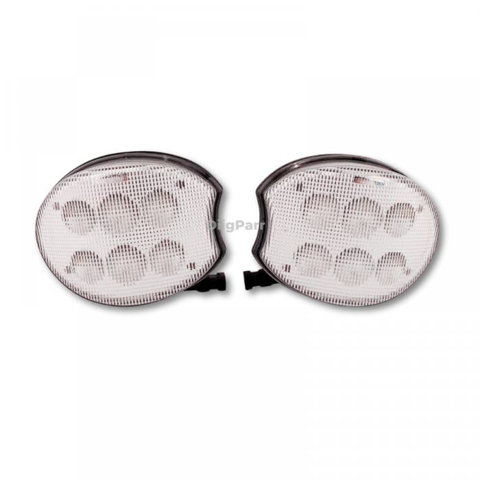 DiigParr Left & Right Headlight RE205361 RE205362 Fits for John Deere Tractor 7630 7715 7720 7820 7920 7930