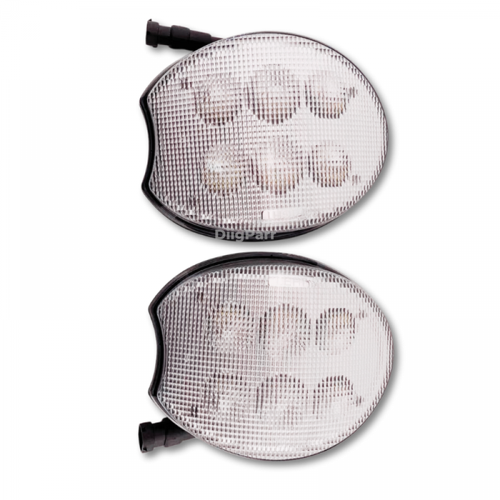 DiigParr Left & Right Headlight RE205361 RE205362 Fits for John Deere Tractor 7630 7715 7720 7820 7920 7930