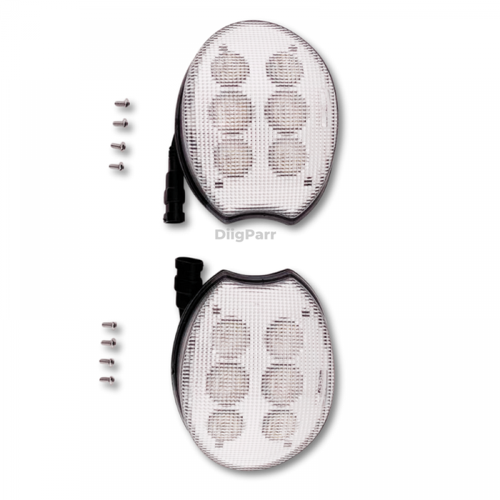 DiigParr Left & Right Headlight RE205361 RE205362 Fits for John Deere Tractor 7630 7715 7720 7820 7920 7930