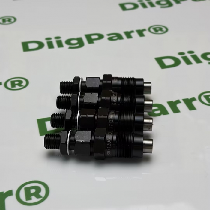 DiigParr 4 PCS Fuel Injector 8971296140 for Isuzu Engine UM4LC1 4LE1 4LE2