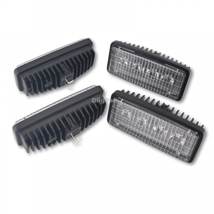 DiigParr 4 PCS LED Upper Cab Light Lamp RE306510 Fits for John Deere 7210 7410 7510 7610 7710 7810