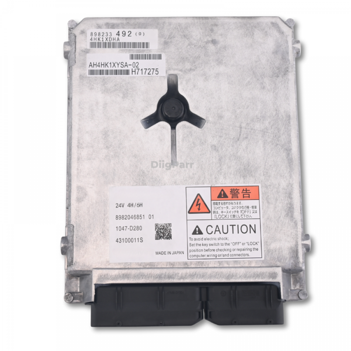 DiigParr Engine Computer Controller ECU 8982046851 for Isuzu 4HK1 Hitachi Excavator With Program