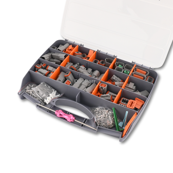 DiigParr 800 Piece Deutsch DT Connector Kit Stamped for 14 16 18 20 GA. WIRE