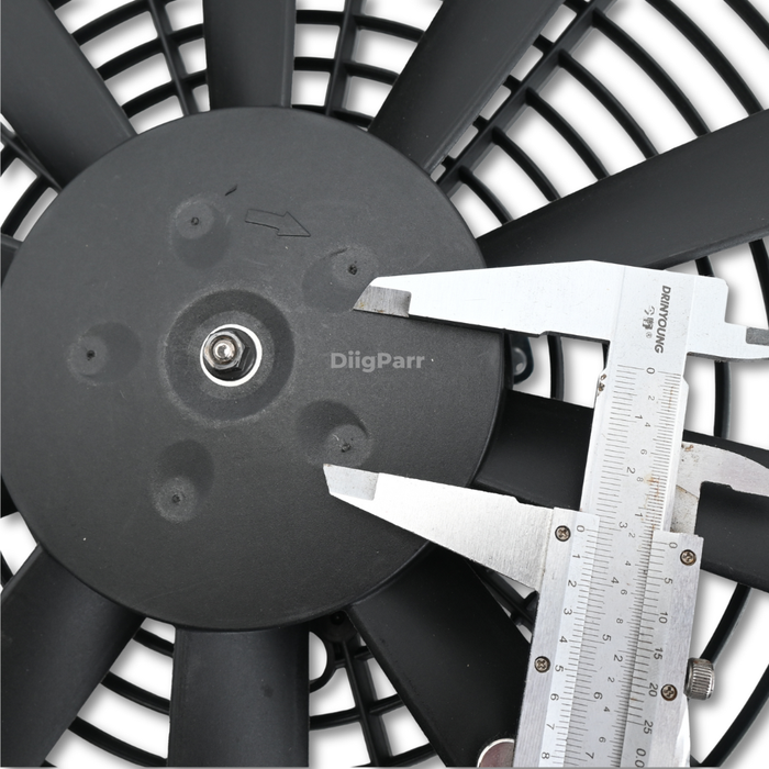 DiigParr 12V Condenser Puller Fan 30102201 VA18-AP71/LL-86A VA18-AP70/LL-41A Fits for Excavator Truck Generator