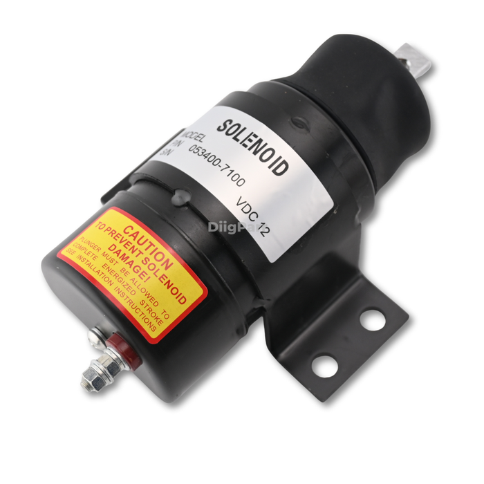 DiigParr Stop Solenoid 12V 053400-7100 053400-6310 053400-4290 for Denso, 12V