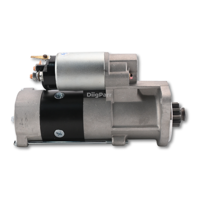 DiigParr 12V 10T Starter Motor 280-3784 2803784 for Mitsubishi Engine S3Q2 S4Q2T Fits for Caterpillar CAT Excavator 303.5C 303.5D 303C 304C 304D 305.5D 305C 305D