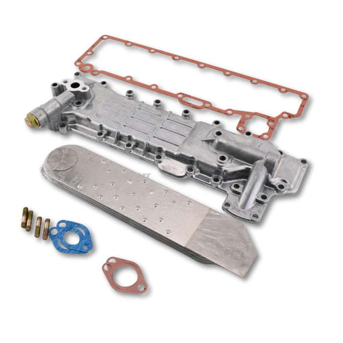 DiigParr Oil Cooler Assembly 8970200373 for Isuzu Engine 4BG1 4BD1 Fits for  Excavator 180 180CW 135C