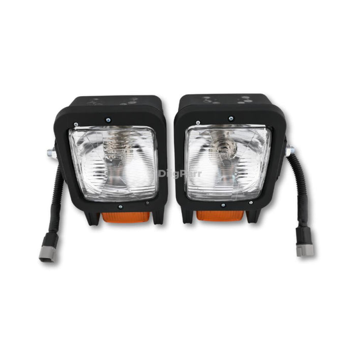 DiigParr A Pair Floodlamp AT330210 AT330211 Fits for  Engine 4024 4045 5030 Loader 204K 244K 304J 344K