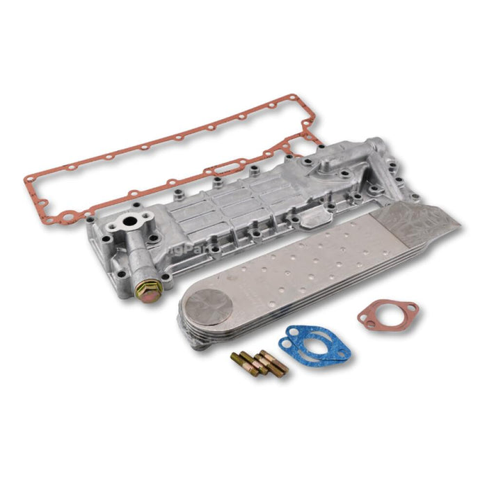 DiigParr Oil Cooler Assembly 8970200373 for Isuzu Engine 4BG1 4BD1 Fits for  Excavator 180 180CW 135C