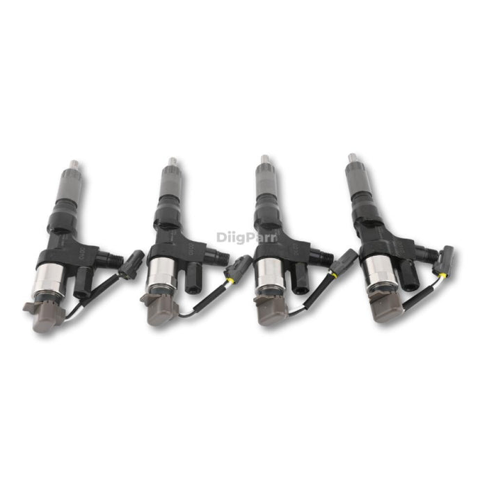 DiigParr 6 PCS Fuel Injector VH23670E0010 for Hino Engine J08E Kobelco Excavator SK350-9 SK200-8 SK260-8