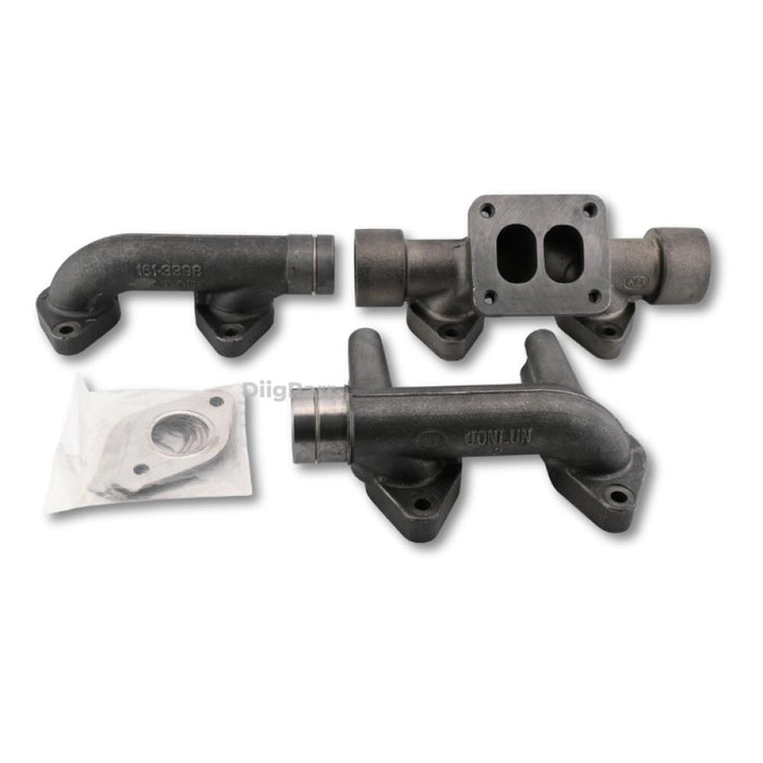 DiigParr Exhaust Manifold 192-4697 1924697, 161-3398 1613398, 203-7775 2037775  Fits for Caterpillar C9 Engine